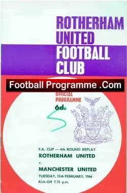Rotherham United v Manchester United 1966 – FA Cup