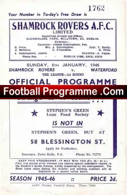 Shamrock Rovers v Waterford 1946