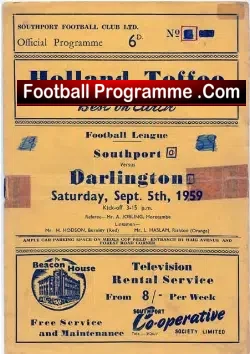 Southport v Darlington 1959