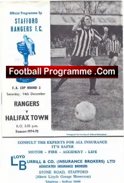 Stafford Rangers v Halifax Town 1974
