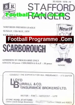 Stafford Rangers v Scarborough 1979