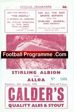 Stirling Albion v Alloa Athletic 1961 – to clear