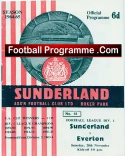 Sunderland v Everton 1964