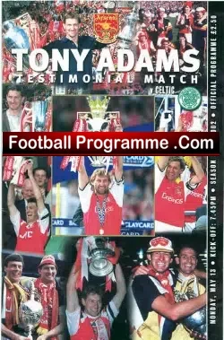 Tony Adams Testimonial Benefit Match Arsenal – Plus Ticket
