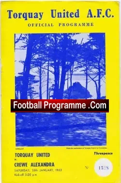 Torquay United v Crewe Alexandra 1964