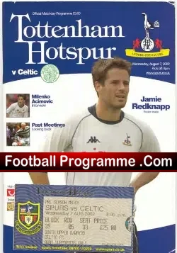 Tottenham Hotspur v Glasgow Celtic 2002 – Plus Ticket