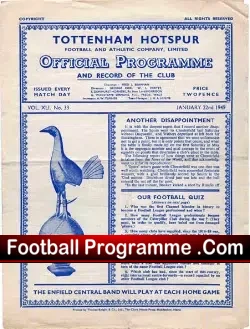 Tottenham Hotspur v WBA 1949