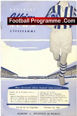 West Bromwich Albion v Atletico De Bilbao 1958