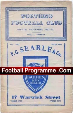Worthing Town v Erith Belvedere 1953