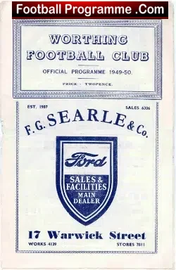 Worthing Town v Hounslow Town 1949