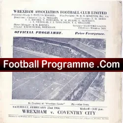 Wrexham v Coventry City 1964