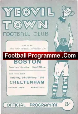 Yeovil Town v Boston 1958