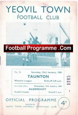Yeovil Town v Taunton 1960