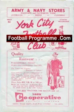 York City v Barrow 1957