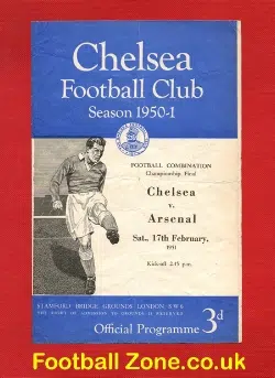 Chelsea v Arsenal 1951 - Combination Championship Final