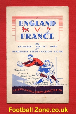 England Rugby v France 1947 – Headingley