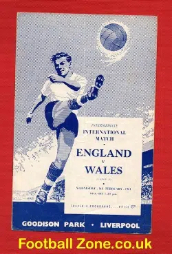 England v Wales 1961 – at Everton