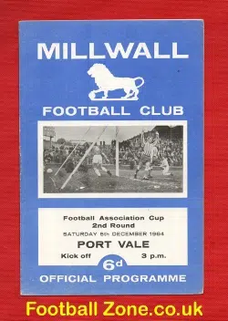 Millwall v Port Vale 1964