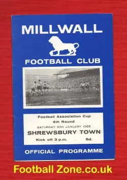Millwall v Shrewsbury Town 1965
