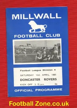 Millwall v Doncaster Rovers 1965