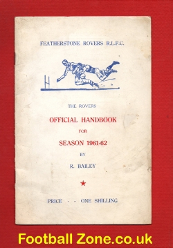Featherstone Rovers Official Handbook 1961 – 1962