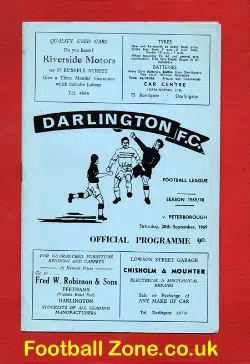 Darlington v Peterborough United 1969