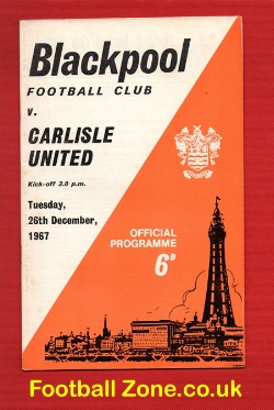 Blackpool v Carlisle United 1967