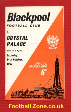 Blackpool v Crystal Palace 1967