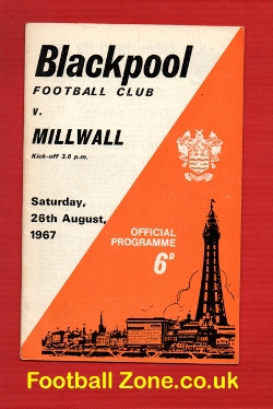 Blackpool v Millwall 1967