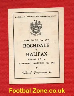 Rochdale v Halifax Town 1961