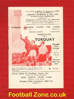 Workington v Torquay United 1958