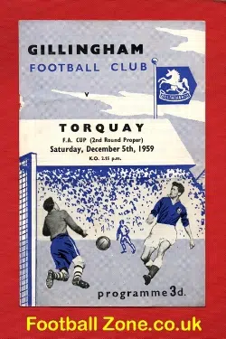 Gillingham v Torquay United 1959