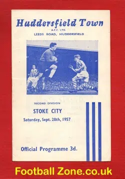 Huddersfield Town v Stoke City 1957