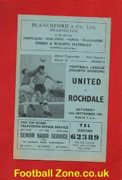 Oxford United v Rochdale 1963