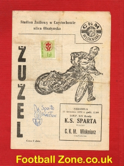 Poland Speedway Programme 1976