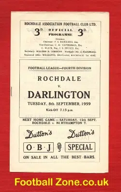 Rochdale v Darlington 1959