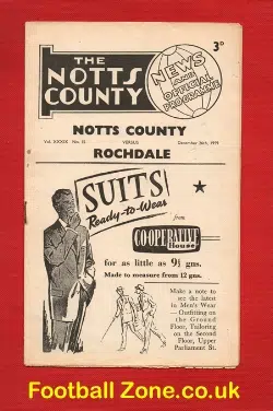 Notts County v Rochdale 1959