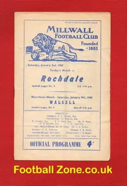 Millwall v Rochdale 1960