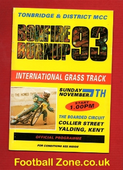 Bonfire Burnup Grass Track Speedway in Kent 1993