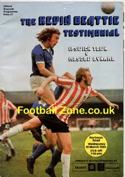Kevin Beattie Testimonial Benefit Ipswich Town 1982