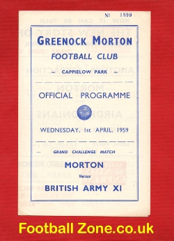 Greenock Morton v British Army 1959