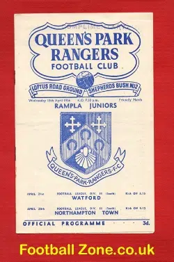Queens Park Rangers v Rampla Juniors 1956 – Uruguay