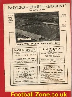 Doncaster Rovers v Hartlepool United 1949