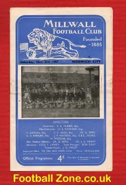 Millwall v Norwich City 1957