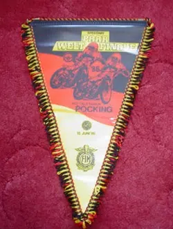 Germany World Speedway Final Large Pennant Pocking 1986
