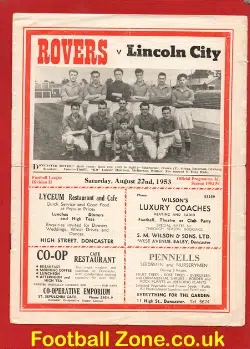 Doncaster Rovers v Lincoln City 1953