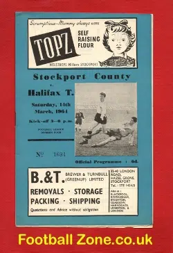 Stockport County v Halifax Town 1964