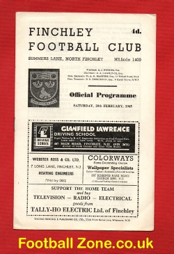 Finchley v Hampton 1965 – Middlesex Senior Cup
