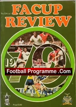 Arsenal v Manchester United 1979 - FA Cup Final Review Souvenir - football memorabilia