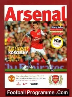 Arsenal v Manchester United 2012